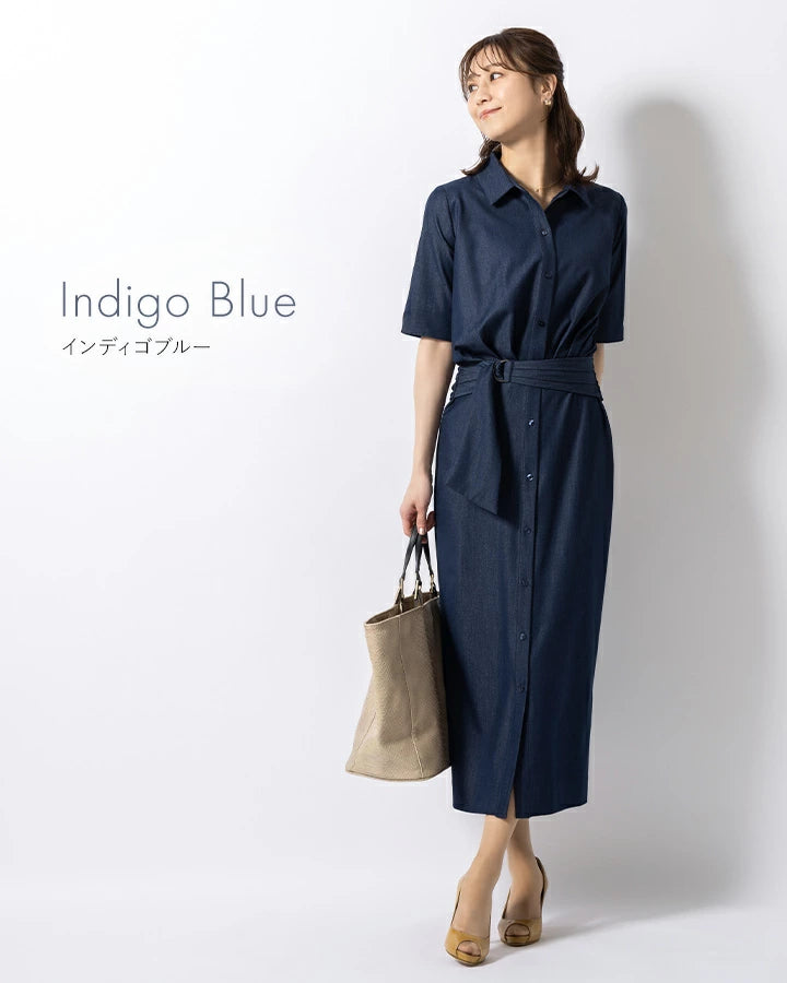 一枚で整う大人のシャツワンピーススタイル